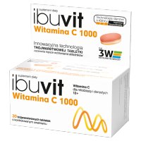 Ibuvit Witamina C 1000 mg, 30 trójwarstwowych tabletek o kontrolowanym uwalnianiu