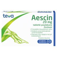 Aescin 20 mg 30 tabletek