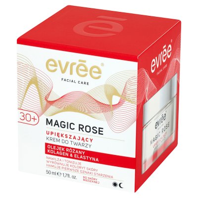 Evree Magic Rose 30+ Krem do twarzy upiększający na dzień i noc  50ml