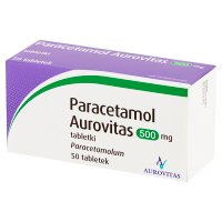 Paracetamol Aurovitas 500mg, 50 tabletek