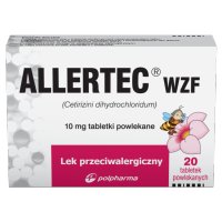 Allertec WZF 10 mg, 20 tabletek powlekanych