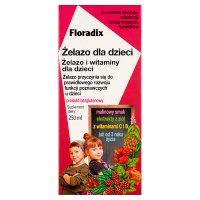 Floradix - żelazo w płynie dla dzieci powyżej 3. roku życia, 250 ml