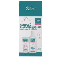 Oillan Baby promocyjny zestaw - płyn do mycia i kąpieli 2w1 400 ml + mleczko nawilżające 200 ml