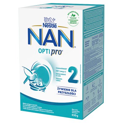 Nestle Nan Optipro 2, mleko modyfikowane, dla niemowląt po 6 miesiącu życia, 650g