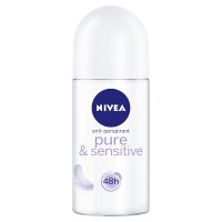 Nivea, deo, Pure&Sensitive, 48h, roll-on, 50 ml