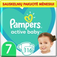 Pampers Active Baby 7 (15 kg+) pieluchy x 116 szt