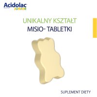 Acidolac Junior  misio-tabletka o smaku białej czekolady 20 sztuk