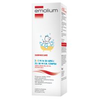 Emolium Dermocare 3 w 1 Płyn do kąpieli, żel do mycia i szampon, 400 ml