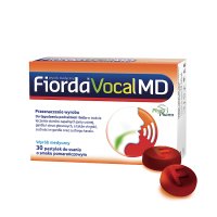 Fiorda Vocal MD, 30 pastylek do ssania o smaku pomarańczowym