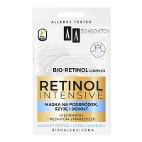 AA Retinol Intensive Maska na podbródek,szyję i dekolt - ujędrnienie + redukcja zmarszczek 5mlx2