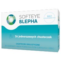 Softeye Blepha, 14 chusteczek do higieny powiek