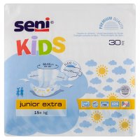SENI KIDS Junior Extra (16-30 kg) Pieluchomajtki 30 szt.