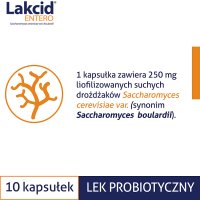 Lakcid Entero 250 mg, 10 kapsułek