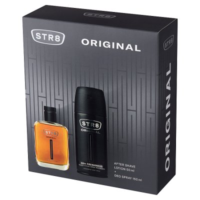 STR 8 Original Zestaw prezentowy (dezodorant spray 150ml+płyn po goleniu 50ml)