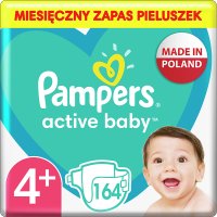 Pampers Active Baby 4+ (10-15 kg) pieluchy x 164 szt