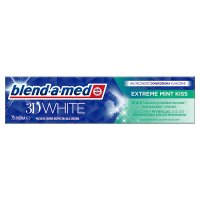 Blend-a-med 3D White  pasta do zębów wybielająca, Extreme Mint Kiss, 75ml