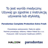 Parodontax Complete Protection Extra Fresh, pasta do zębów z fluorkiem do codziennego stosowania, 75ml