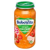 BoboVita Junior, warzywa z kurczakiem w pomidorach, 250 g