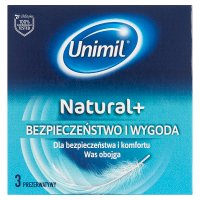 Prezerwatywy Unimil Natural+ x 3 szt