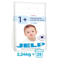 Jelp 1+, proszek hipoalergiczny do prania, dla dzieci po 1 roku życia, do białego, 2,24kg