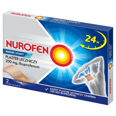 Nurofen Mięśnie i Stawy plaster leczniczy leki przeciwzapalne ibuprofen 200 mg 2 sztuki