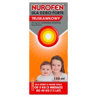Nurofen dla dzieci forte zawiesina 40 mg/ml o smaku truskawkowym 150 ml