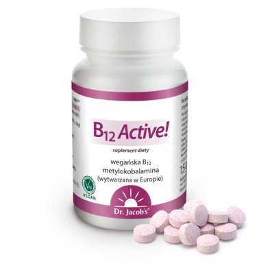 B12 Active! 100 mcg tabletki podjęzykowe 120 porcji