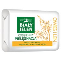 Biały jeleń mydło premium z owsem i lnem 100 g