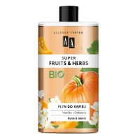AA Super Fruits & Herbs Płyn do kąpieli nawilżająco-odświeżający - Dynia i Jaśmin  750ml