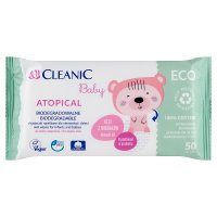 CLEANIC BABY Chusteczki dla dzieci ECO Atopic 50sztuk
