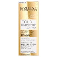 Eveline Gold Revita Expert 30+/40+ Luksusowy złoty Krem-żel ujędrniający pod oczy i na powieki  15ml