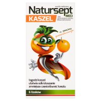 Natur-sept Med Kaszel (smak pomarańczowy) 6 lizaków