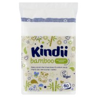 Kindii Bamboo Bambusowe Płatki kosmetyczne dla dzieci i niemowląt  1op.-60szt