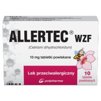 Allertec WZF 10 mg, 10 tabletek powlekanych