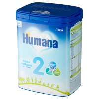 Humana 2, mleko modyfikowane, po 6 miesiącu życia, 750g