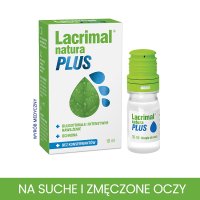 Lacrimal Natura Plus, krople do oczu, 10 ml
