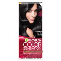 Garnier Color Sensation Krem koloryzujący 1.0 Onyx Black- Głęboka onyksowa czerń