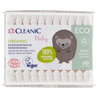 Cleanic Baby ECO Organic patyczki higieniczne dla dzieci x 60 szt
