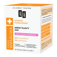 AA Cera Wrażliwa Kojenie Podrażnień Krem tłusty 24H do cery suchej i normalnej 50ml