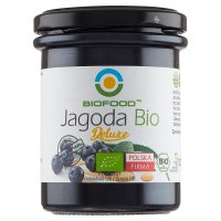 BIO FOOD Jagoda BIO Deluxe, dżem jagodowy ekologiczny, 240 g