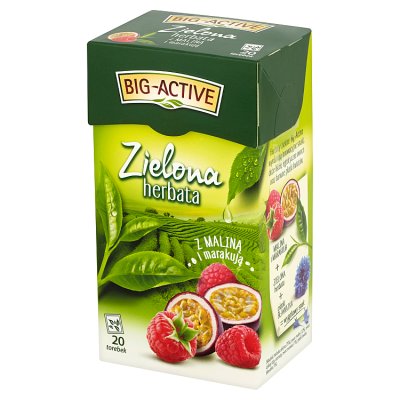 Herbata zielona z maliną i marac., fix ,(Big-Act),1,7g,20szt