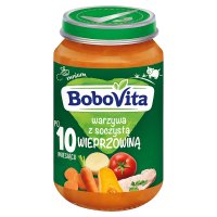 BoboVita, soczysta wieprzowina z warzywami, 190 g