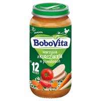 BoboVita Junior, warzywa z kurczakiem w pomidorach, 250 g