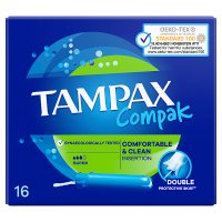 Tampony Tampax Compak Super z aplikatorem 16 sztuk