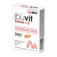 Ibuvit Żelazo + C,  30 trójwarstwowych tabletek o kontrolowanym uwalnianiu
