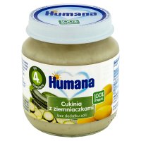 Humana 100% Organic, Cukinia z ziemniaczkami, 125 g