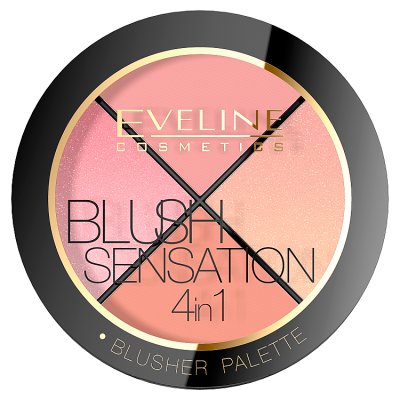 Eveline Blush Sensation 4in1 Zestaw róży do twarzy  12g