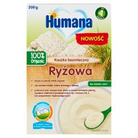 Humana 100% Organic kaszka bezmleczna ryżowa, 200 g