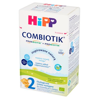 Hipp Bio 2 Combiotik, prosz., mleko po 6 mc, 600 g