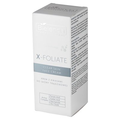 Bielenda Professional X- FOLIATE Clear Skin krem z kwasami do skóry trądzikowej 50 ml